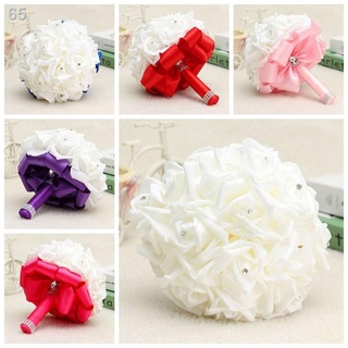 ☄❖Wedding Flower Rose Crystal Bouquet Bride Bridesmaid Wand