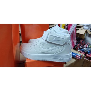 FASHION Nike Sneakers High Cut All White shoes For Men and women