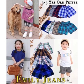 Plaid Shorts for Kids UNISEX ( GIRL or BOY) 3 To 5 Years Old PETITE ONLY