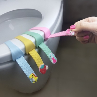 Spot Toilet Lid Lifter Portable Handle Stick To Avoid Touching Creative Cute Cartoon Anti-dirty Hand Lid Lifter