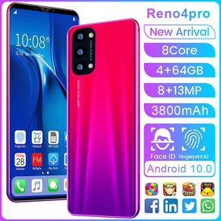 Ready Stock Oppo Reno4 Pro Cellphone Android 5.8inch 4GB+64GB 3800mAh Mobile Phone Dual SIM Smartphones