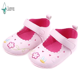 0-18 Months Cute Baby Shoes Sneaker Anti-slip Soft Sole Embroidered Princess Shoes Crib Shoes New JNA