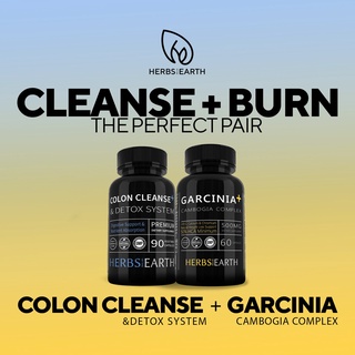 Garcinia Cambogia & Colon Cleanse - Detox Weight Loss 2 Bottle Bundle