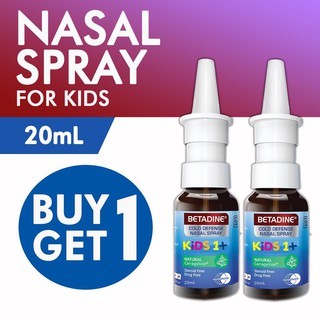 B1T1 Betadine Cold Defense Nasal Spray for Kids 20ml