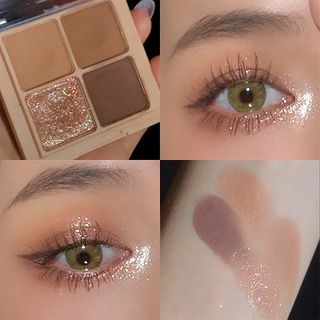 [COD/Ready]Eyeshadow Palette 4 Colors Beauty Eyeshadow Long-lasting Eye Shadow Make Up TCH