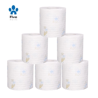 Toilet Roll Paper Paper Napkin Bathroom Paper Toilet Tissue(6 Pack) JHfO