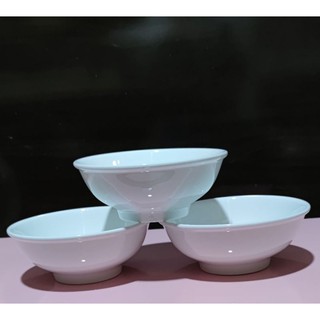 3pcs WO13 16cm Super White Deep Bowl High Quality Porcelain Product.