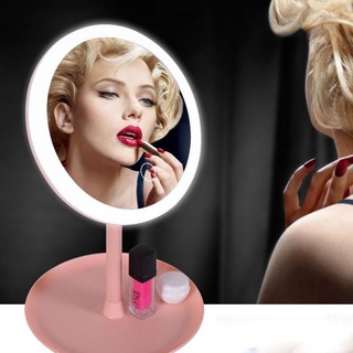 Desktop Vanity Mirror Makeup Mirror with Rechargeable Led Light