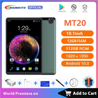 MAIMEITE Tablet Android 10.1inch HD tablets Brand New 12G+512GB Tablet Dual SIM 5G Gaming Tablet