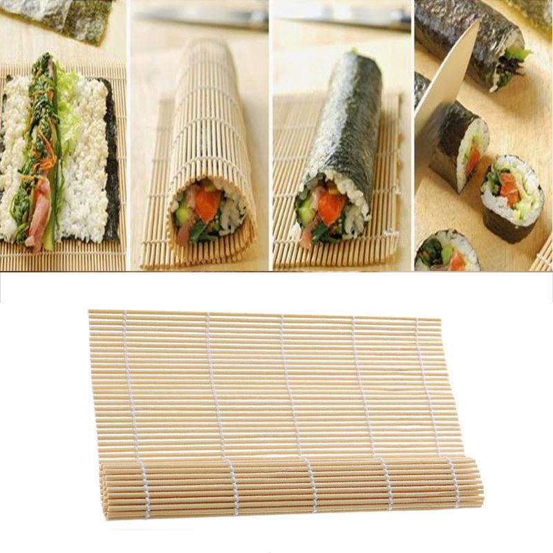 Sushi Set Bamboo Rolling Mats Rice Paddles Tools Kitchen DIY Accessories
