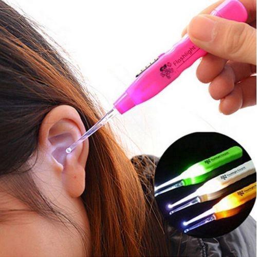 Ear Care Plastic Flashlight Earpick Ear Wax Cleaner Tool (1)