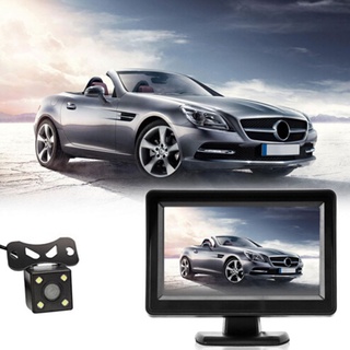 4.3" TFT LCD Monitor Car Rear View Reverse Night Vision Backup Camera Kit xaOy