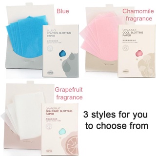 100 Sheets/bag Face Oil Blotting Sheets Paper Face Cleaning Absorbent Paper Oil Control Face