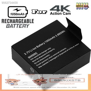 ₪✈✟3.7V Li-ion Battery Rechargeable 900 mAh for 4k Action Cam A7/w009 cam