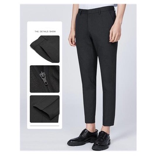 Suits✺✢✉HIgh Quality Mens Formal Slacks SlimFit Black Suit Pants A801 COD (JFJEANS)