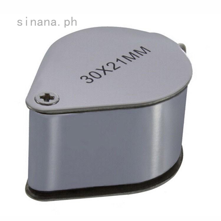 sinana Pocket 30x Magnifier Jeweller Eye Glass 21mm Loop Lens Magnifying Loupe (1)