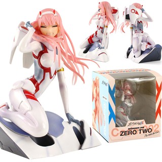 Anime Figure Darling in the FRANXX Figure White Clothes Girls PVC Action Figures Toy Collectible Model (1)