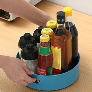360 degree rotating kitchen spice jar tray seasoning rack (6)