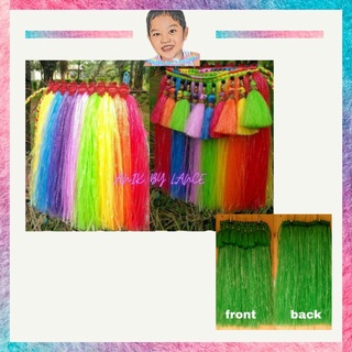COD!! GRASS SKIRT W/FRONT TASSEL & LACE AT THE BACK