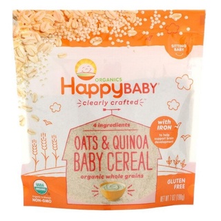 Happy Family Organics Clearly Crafted, Oats & Quinoa Baby Cereal, 7 oz (198 g)