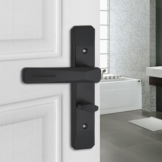 Room Door Handle Locked High-Grade Aluminum Alloy Handle Lock Door Lock Bedroom Bathroom