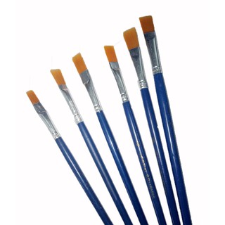 GAGAGE 6Pcs/Set Nylon Hair Paint Brush Set Artist Watercolor Acrylic Oil Painting Supplies