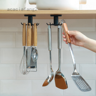 Storage Self Adhesive Kitchen Organizer Cooking Multi Purpose Holder 6 Hooks Hanging Home wallhook