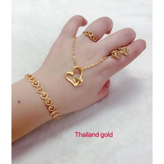 Thailand Gold 4in1 Jewelry Set Free Gift Box