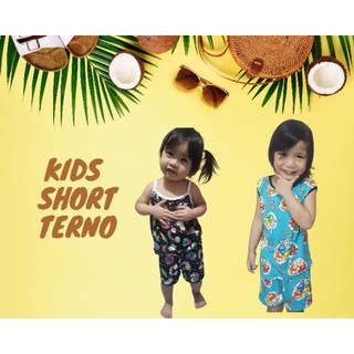 Kids short terno sando/spaghetti Boy and Girl S-M-L