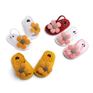 5 Colors Newborn Baby Shoes Yellow Sun Flower Princess Soft Sole Shoe Breathable Infant Toddler Shoes Pink White (1)