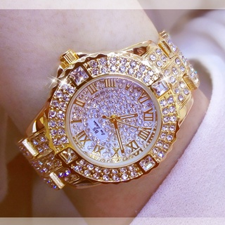 Women Watches Diamond Gold Watch Ladies Wrist Watches Luxury Brand Rhinestone Women's Bracelet Watch