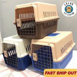 ◄Pet carrier travel cage dog cat crates airline approved