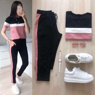 [wholesale]◊♤Terno (tops + pants) sexy korean mini formal boho terno jogger high waist pants