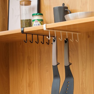 Merkon #2044 Iron Cabinet Hanger Hooks Cup Holder Hanging in Kitchen Shelf Storage Rack Organizer