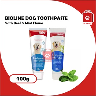 Bioline Dog Toothpaste with Beef and Mint Flavor 100g