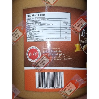 ◘Peanut Butter Lilets Li-Let s Creamy Peanut Butter 1100grams