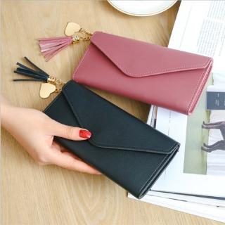 Bags Holder Fashion Buckle Wallet PU Leather Creative Short Tassel