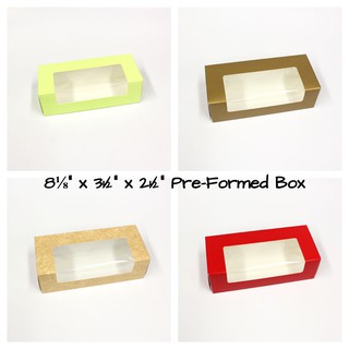 RM Pre-Formed Fruitcake Box #8 3½" x 8⅛" x 2½" 20's (1)