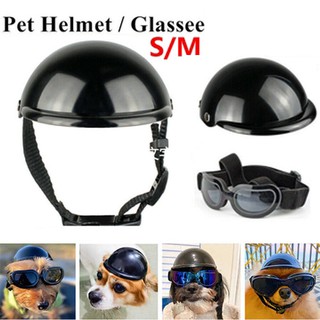 motorcycle helmet❏■☂Dog Helmets for Motorcycles Cats Ridding Hats Bike Doggie Hat Helmet for Outdoo