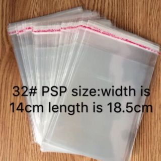Plastic packaging bag w/tape sealing one pack (100pcs)