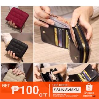 zwb #Korean Fashion Women PU Leather Mini Wallet Card Key Holder