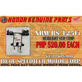 XRM RS 125Fi HEADLIGHT STAY COMP. GENUINE (61311-KPG-H00)