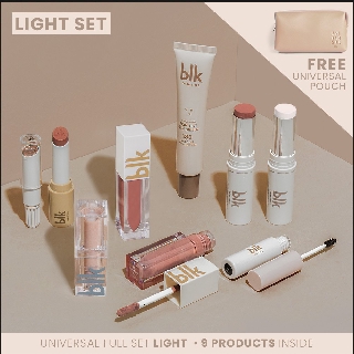 blk cosmetics Universal Full Holiday Gift Set Light with Pouch Free blk universal Pouch (1)