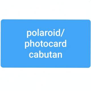 Photocard / POLAROID Branch (Read Description)