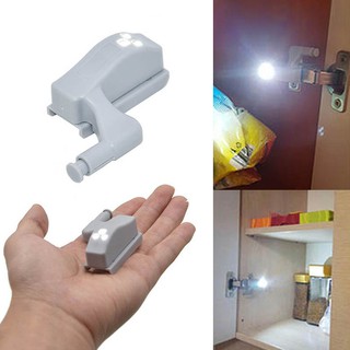 Cabinet Hinge LED Sensor Light For Wardrobe Cupboard Home Kitchen Door Closet ( Battery included)