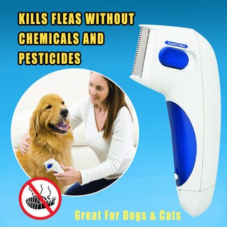 Flea Doctor Electric Flea Comb Dogs Cats Pet Brush Lice Cleaner Tick Remover