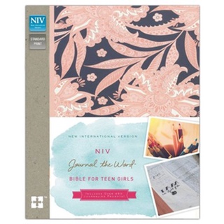 NIV Journal the Word Bible for Teen Girls, Hardcover, Pink Floral, Red Letter