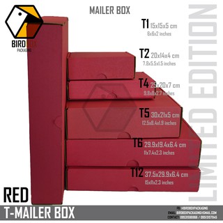 Birdbox RED T- Mailer Corrugated Box I Gift Box I Surprise Box I Storage Box
