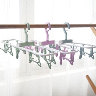 plastic socks hanger, windproof hanger, drying rack ，clip folding Plastic hanger clip drying racks
