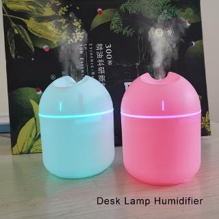 [ready stock] Usb Office Mini Humidifier Small Sprayer Office Air Purifier LED Night Light Atomizer